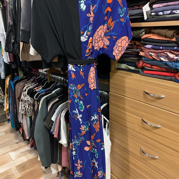 Diane Von Furstenberg Karissa Jumpsuit Blue 4 - Picture 7 of 12